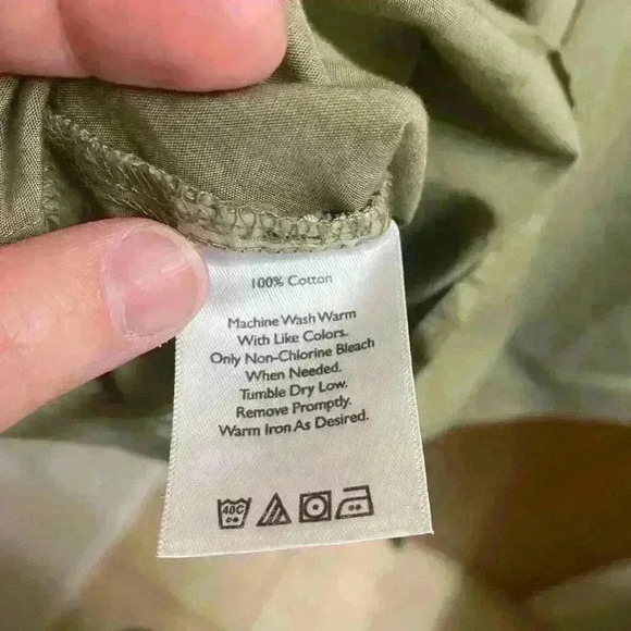 Eddie Bauer Light Olive Hunting/Fishing Outdoor Button Breathable Flap Shirt TL - Picture 7 of 10